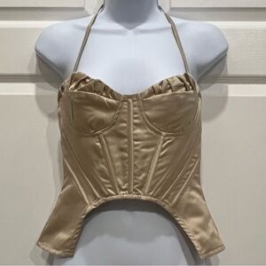 NWT PrettyLittleThing Satin Corset Top